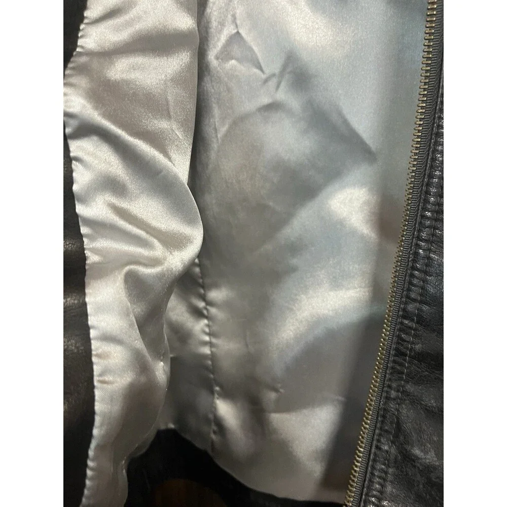 Vintage Frida G Faux Leather Motorcycle Jacket Women’s Large